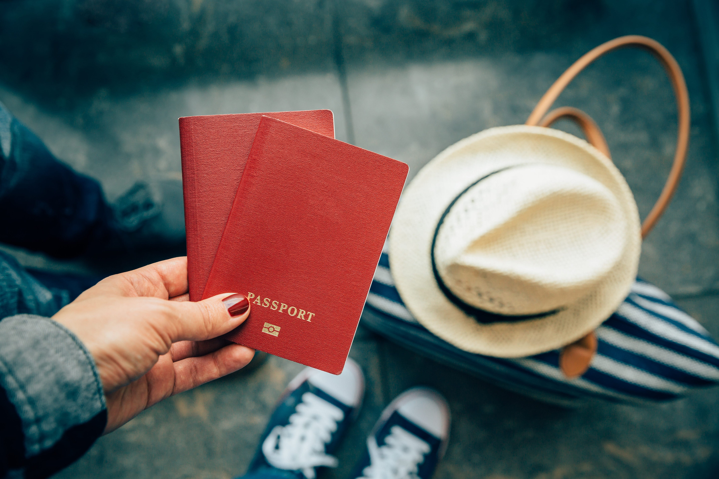 Airport Passport Woman