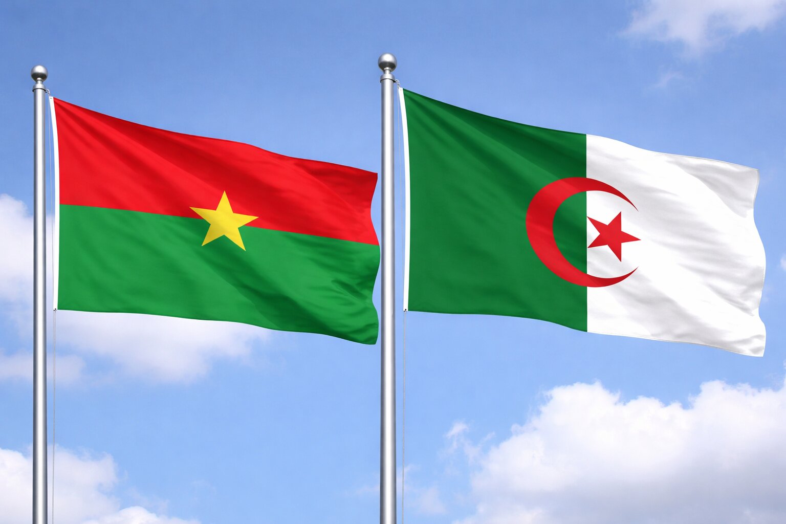Algeria and Burkina Faso eVisa Flag