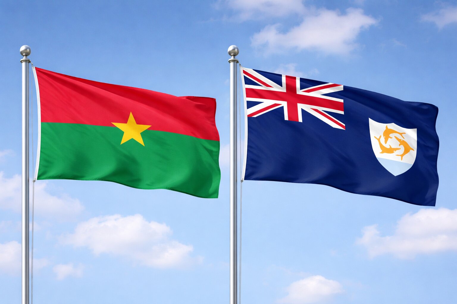 Anguilla and Burkina Faso eVisa Flag