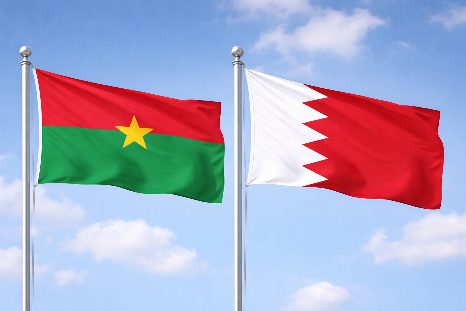 Bahrain and Burkina Faso eVisa Flag