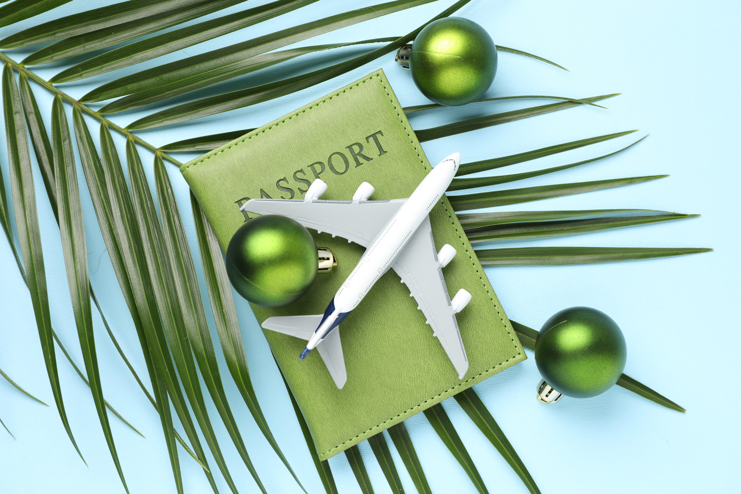 Christmas Travel Flatlay