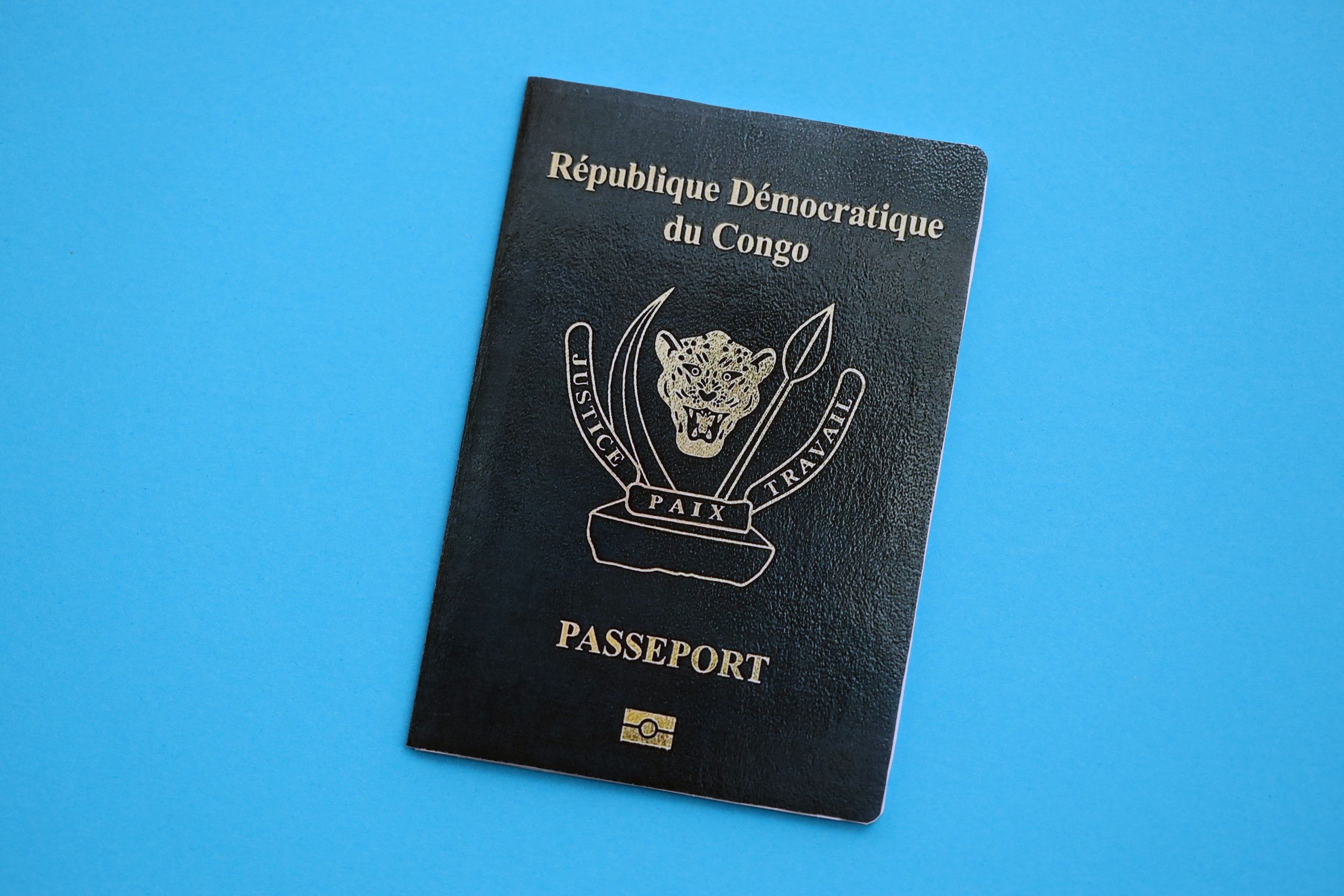 Democratic Republic of Congo Passport at Airport