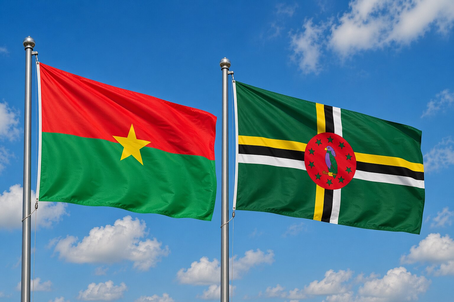 Dominica and Burkina Faso eVisa Flag
