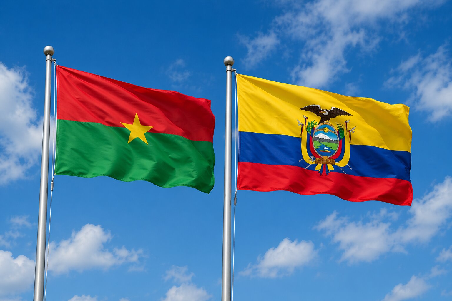 Ecuador and Burkina Faso eVisa Flag