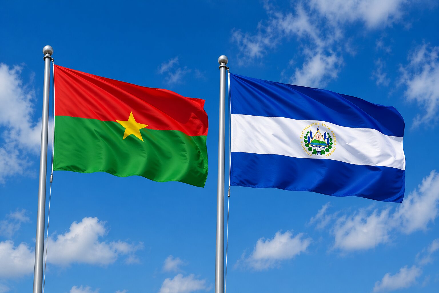 El Salvador and Burkina Faso eVisa Flag