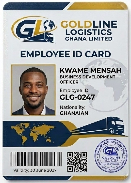 Employee Id Card Front Side