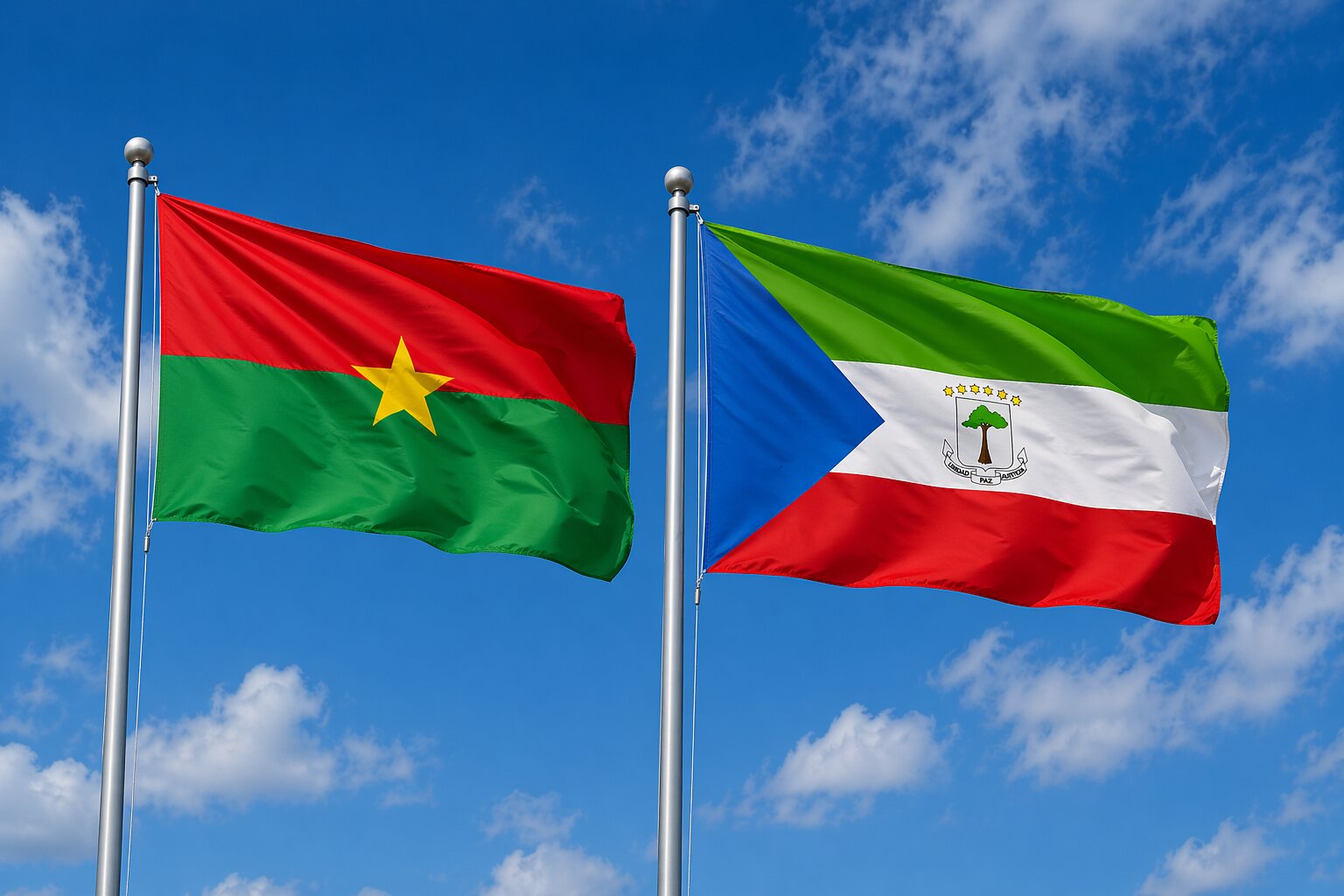 Equatorial Guinea and Burkina Faso eVisa Flag