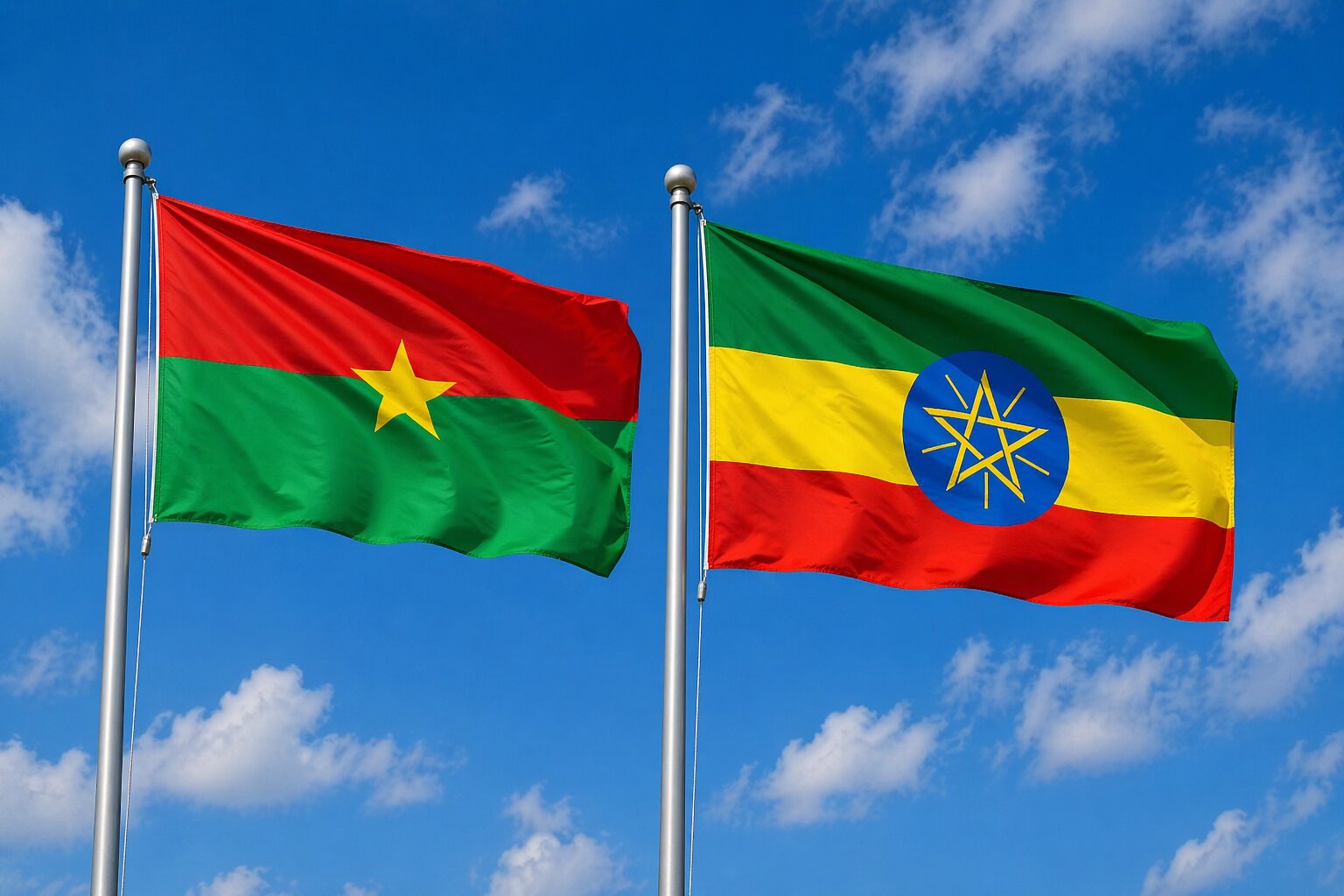 Ethiopia and Burkina Faso eVisa Flag