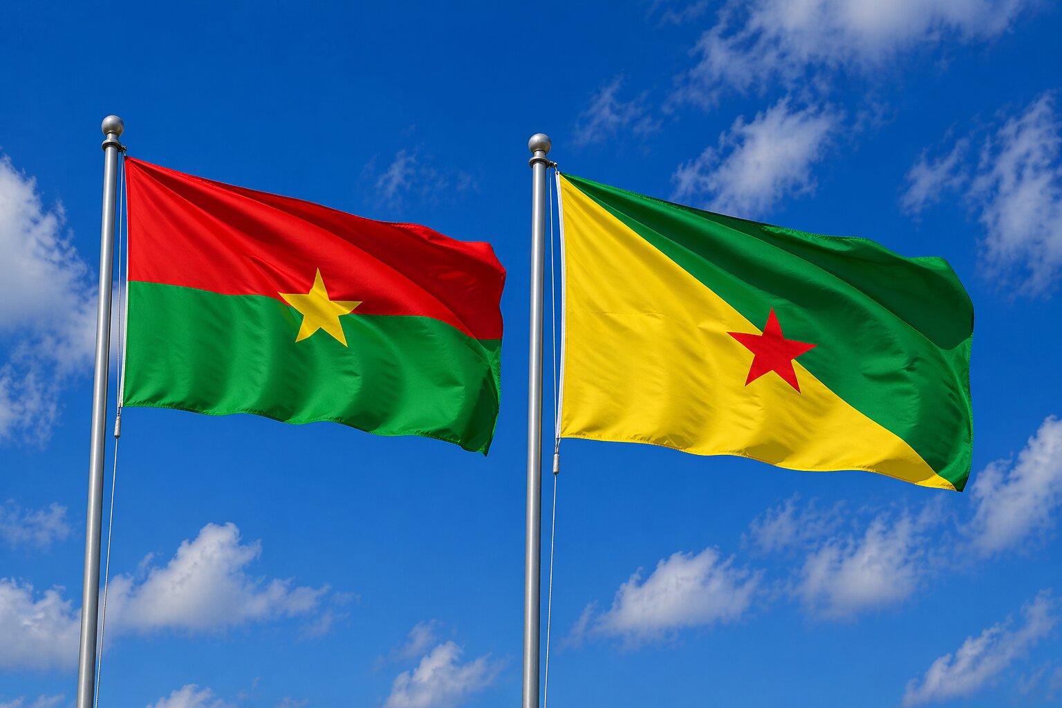french guiana and Burkina Faso eVisa Flag