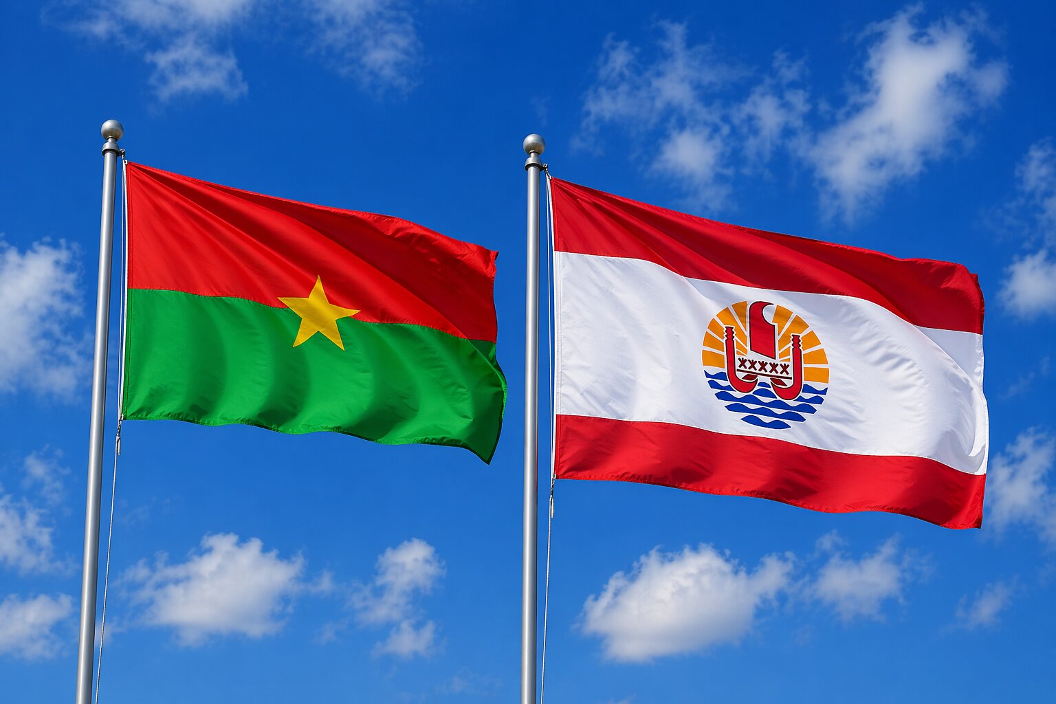 french polynesia and Burkina Faso eVisa Flag