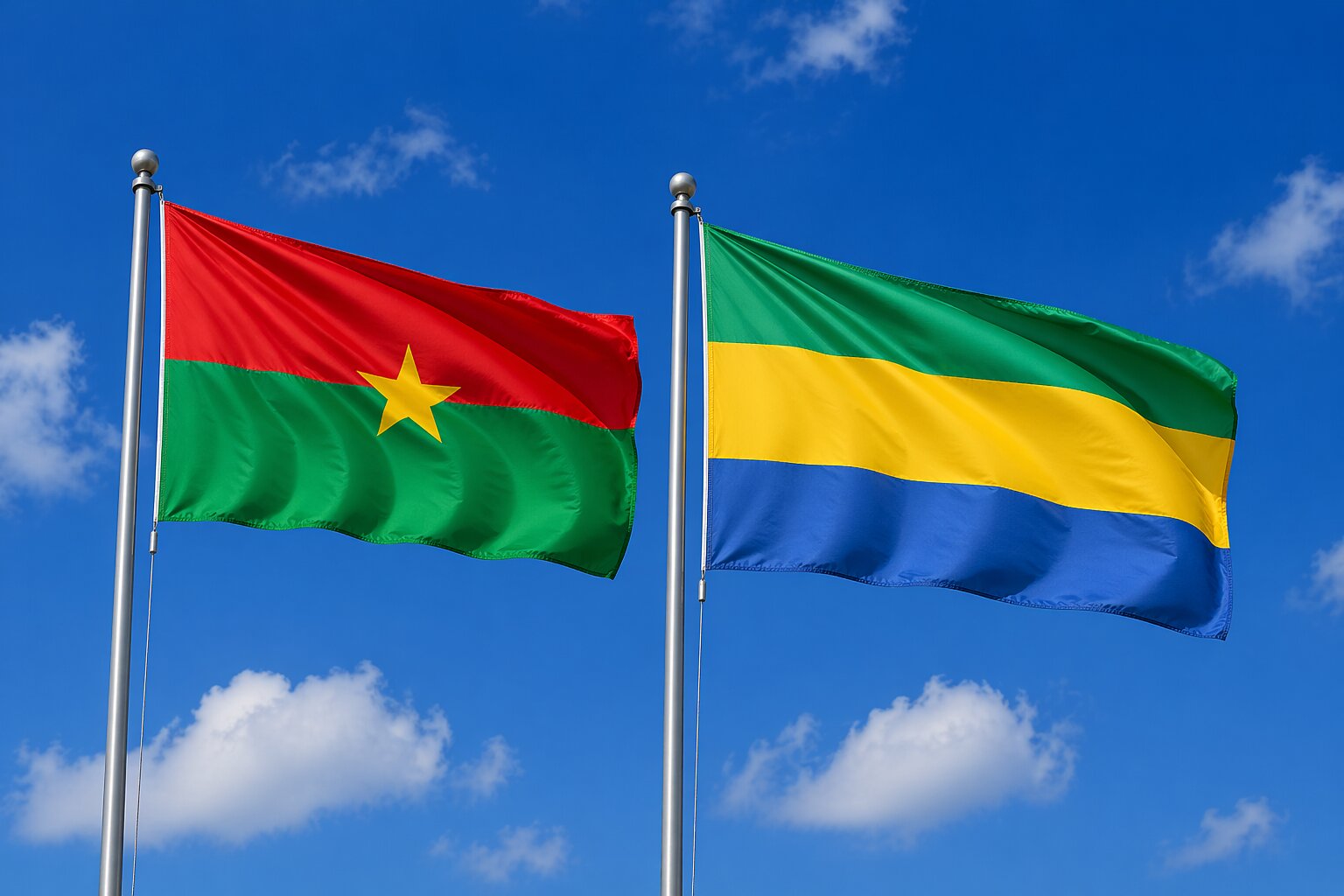gabon and Burkina Faso eVisa Flag