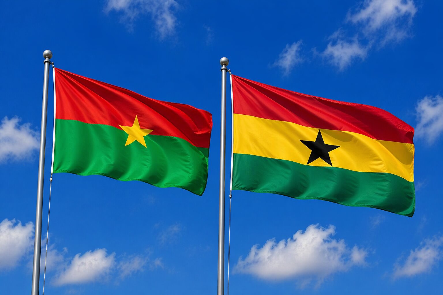 ghana and Burkina Faso eVisa Flag