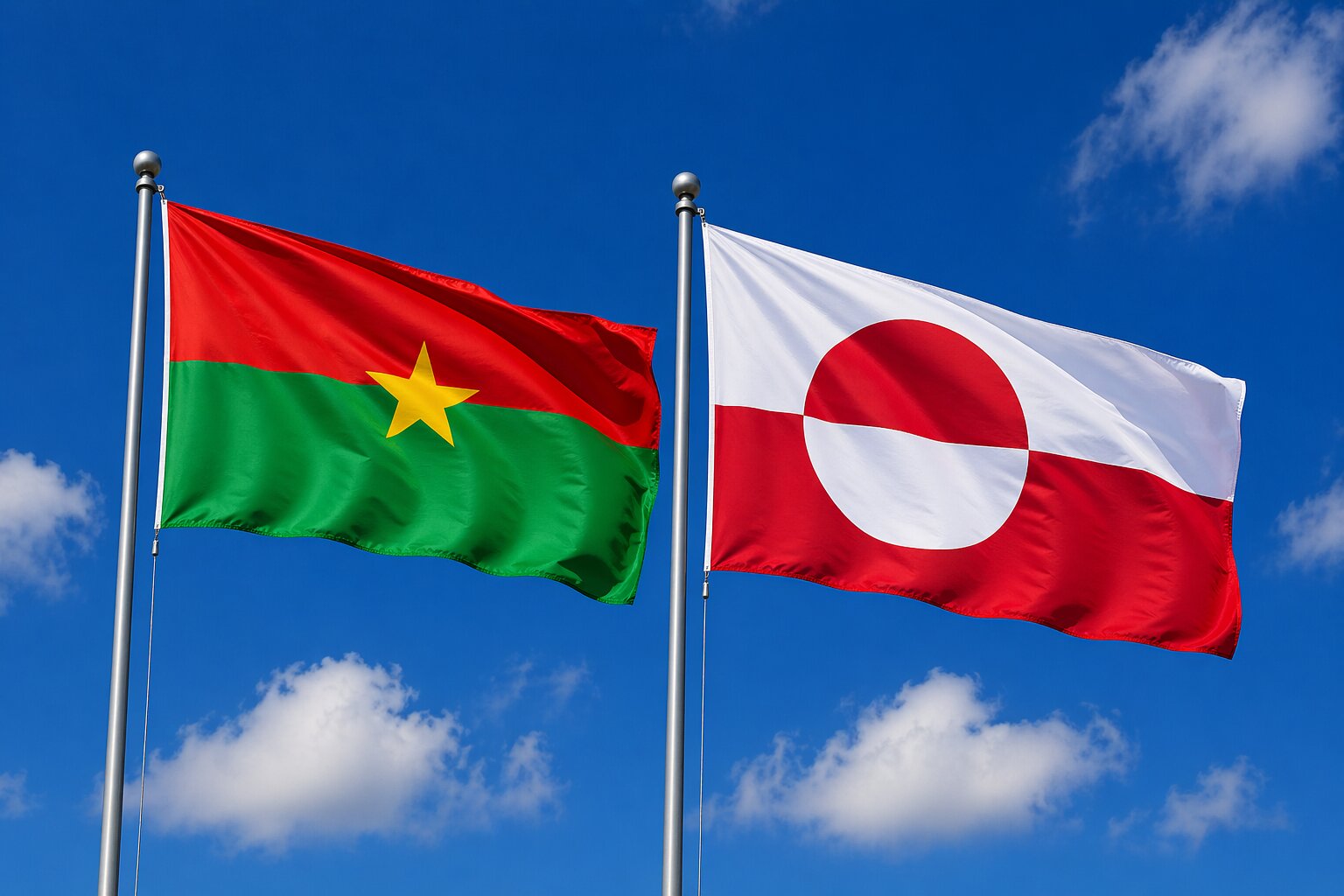 greenland and Burkina Faso eVisa Flag