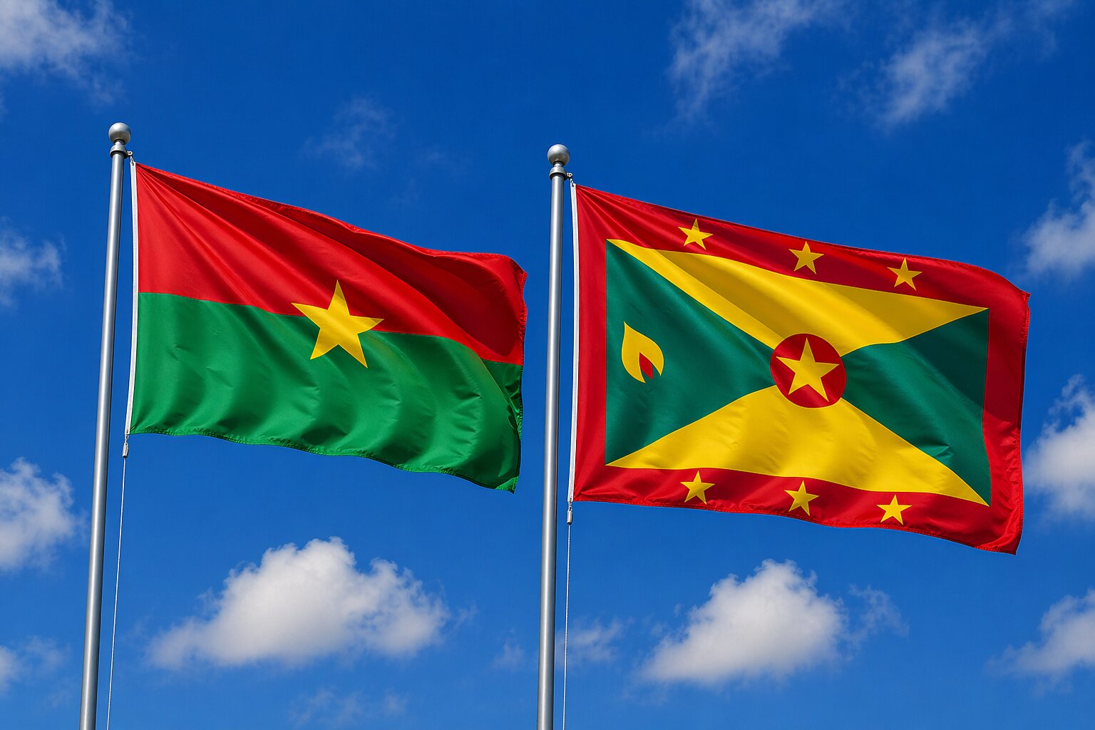 grenada and Burkina Faso eVisa Flag