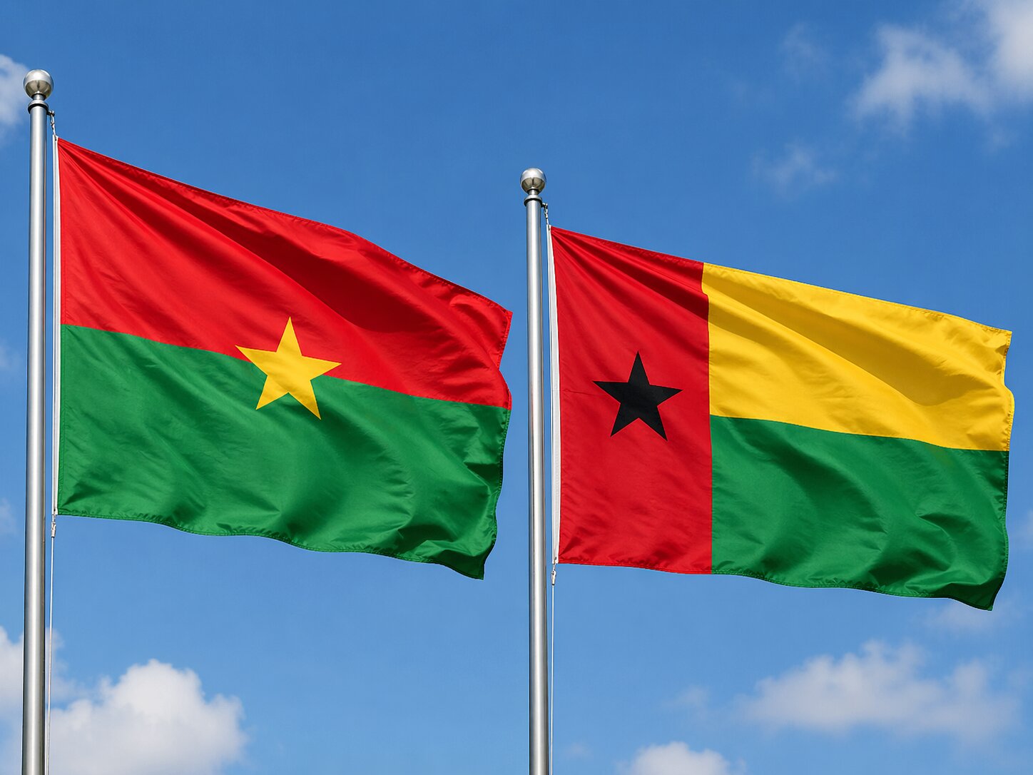 Guinea-Bissau and Burkina Faso eVisa Flag