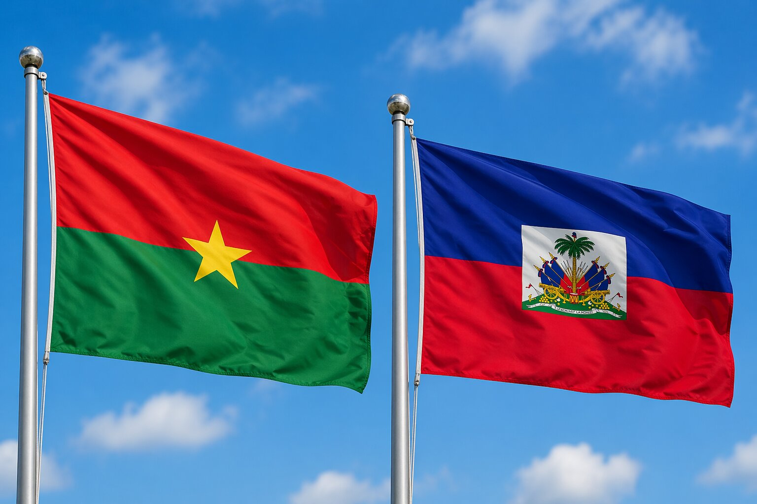 Haiti and Burkina Faso eVisa Flag