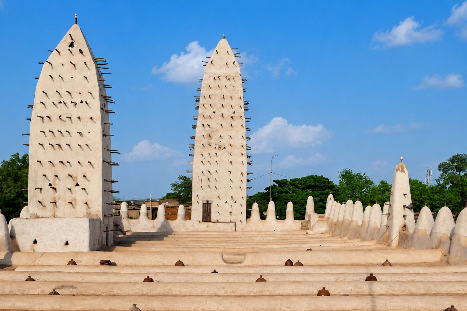 Historic Mud Brick Grand Mosque In Bobo Dioulasso