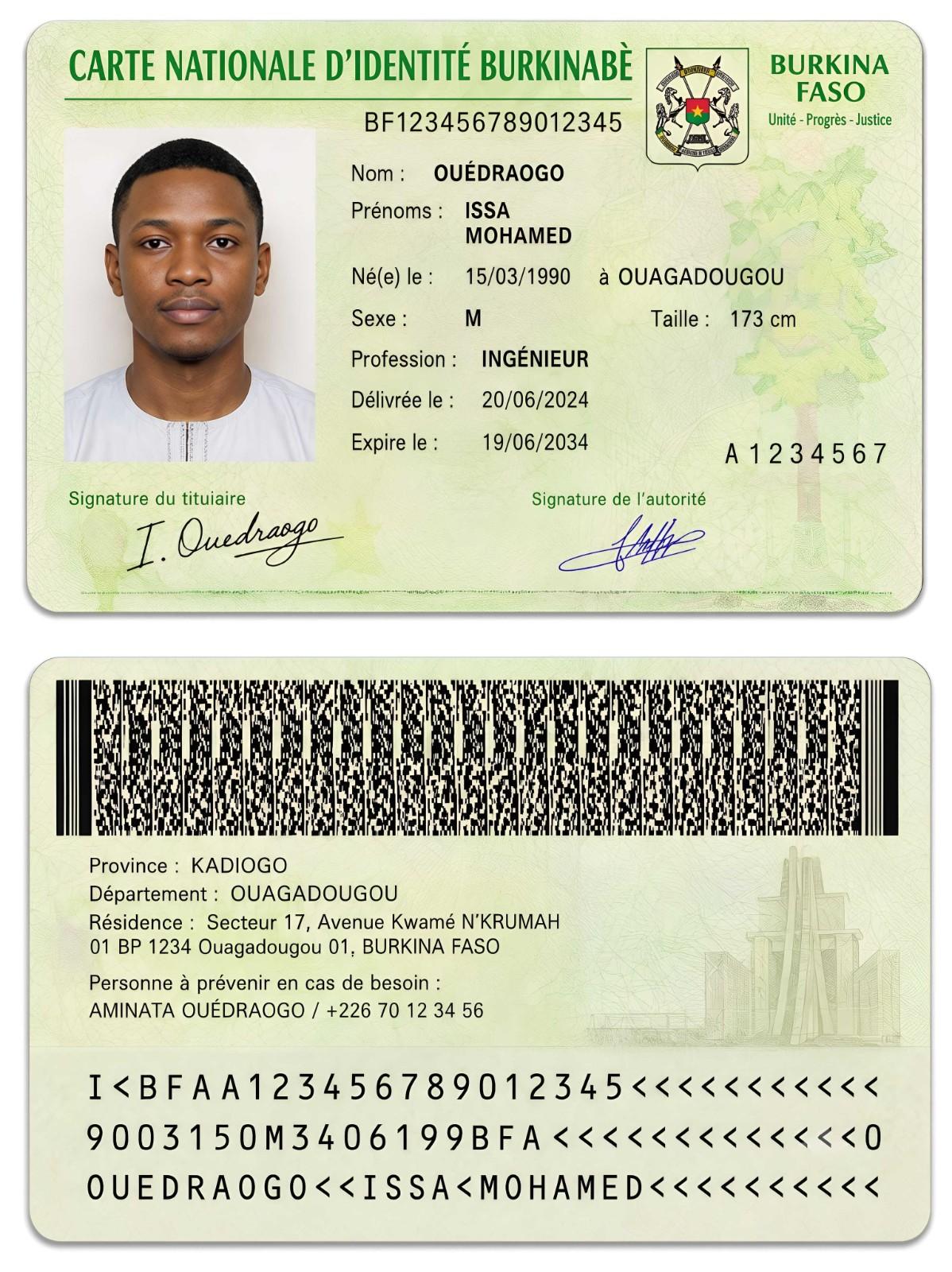 Host Id Card Sample