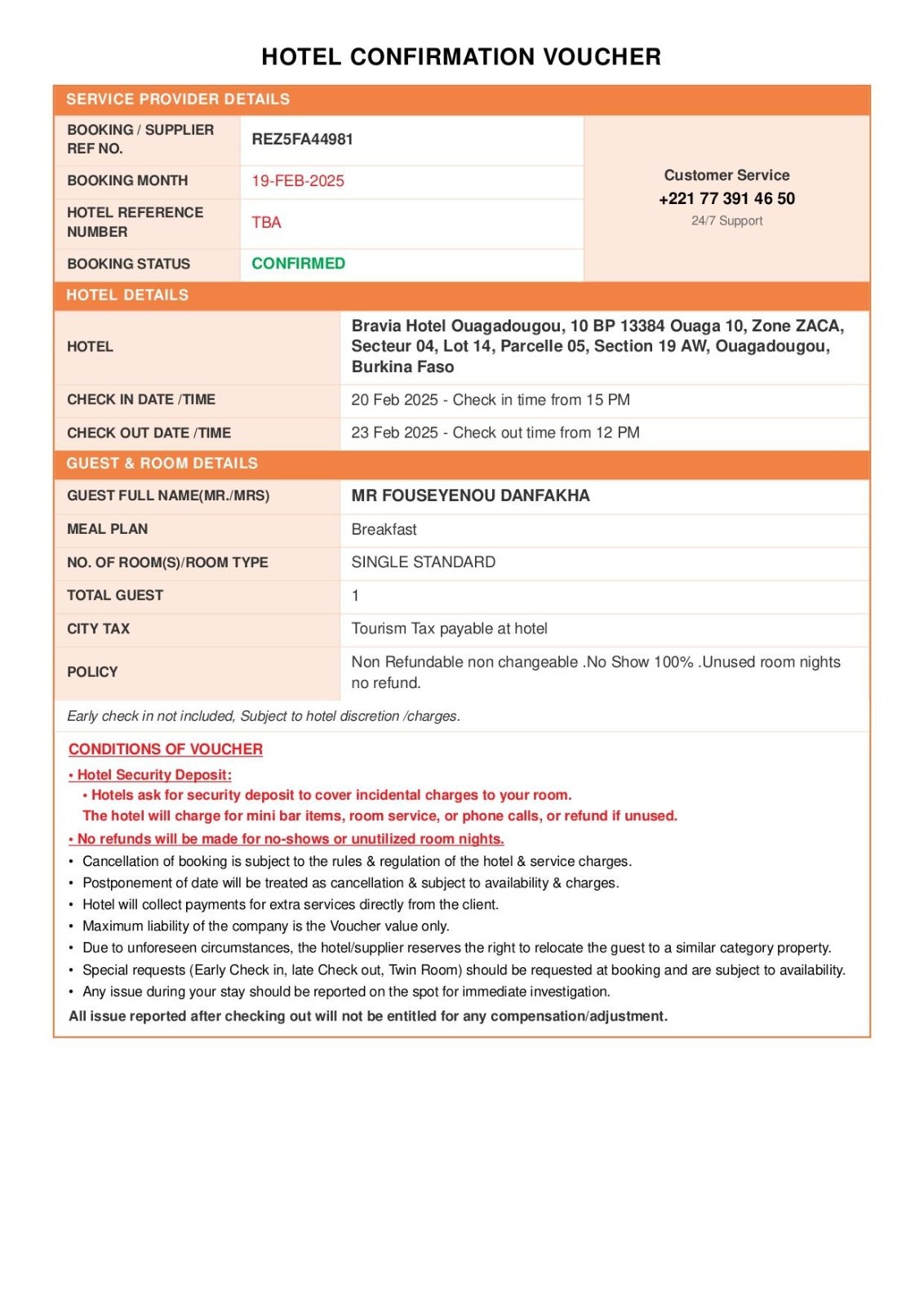 Hotel Booking Sample