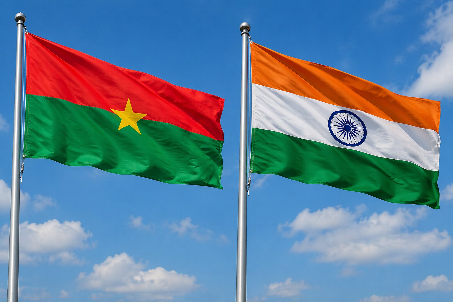 India and Burkina Faso eVisa Flag