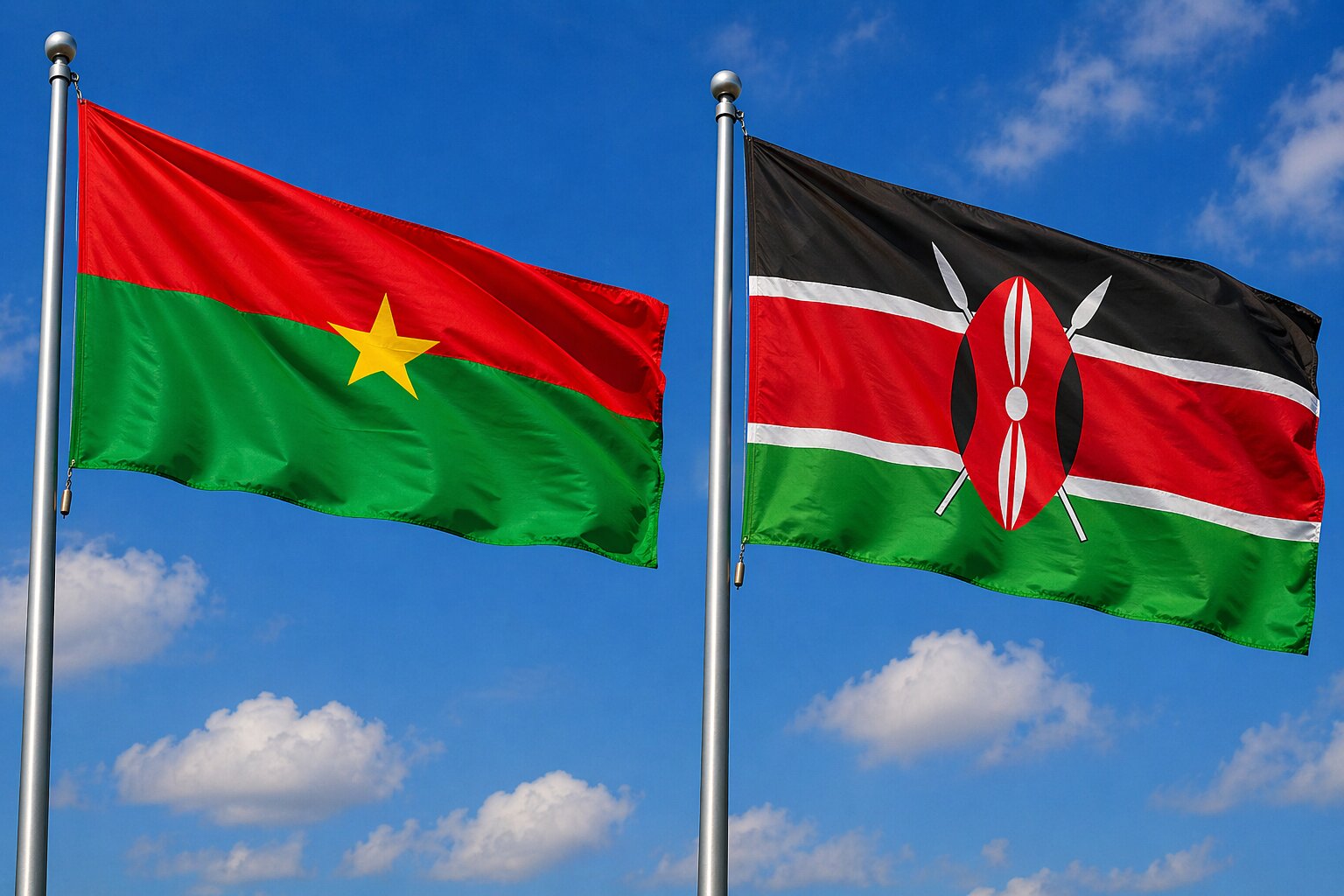 Kenya and Burkina Faso eVisa Flag