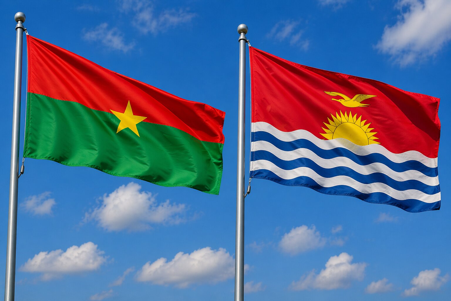 Kiribati and Burkina Faso eVisa Flag