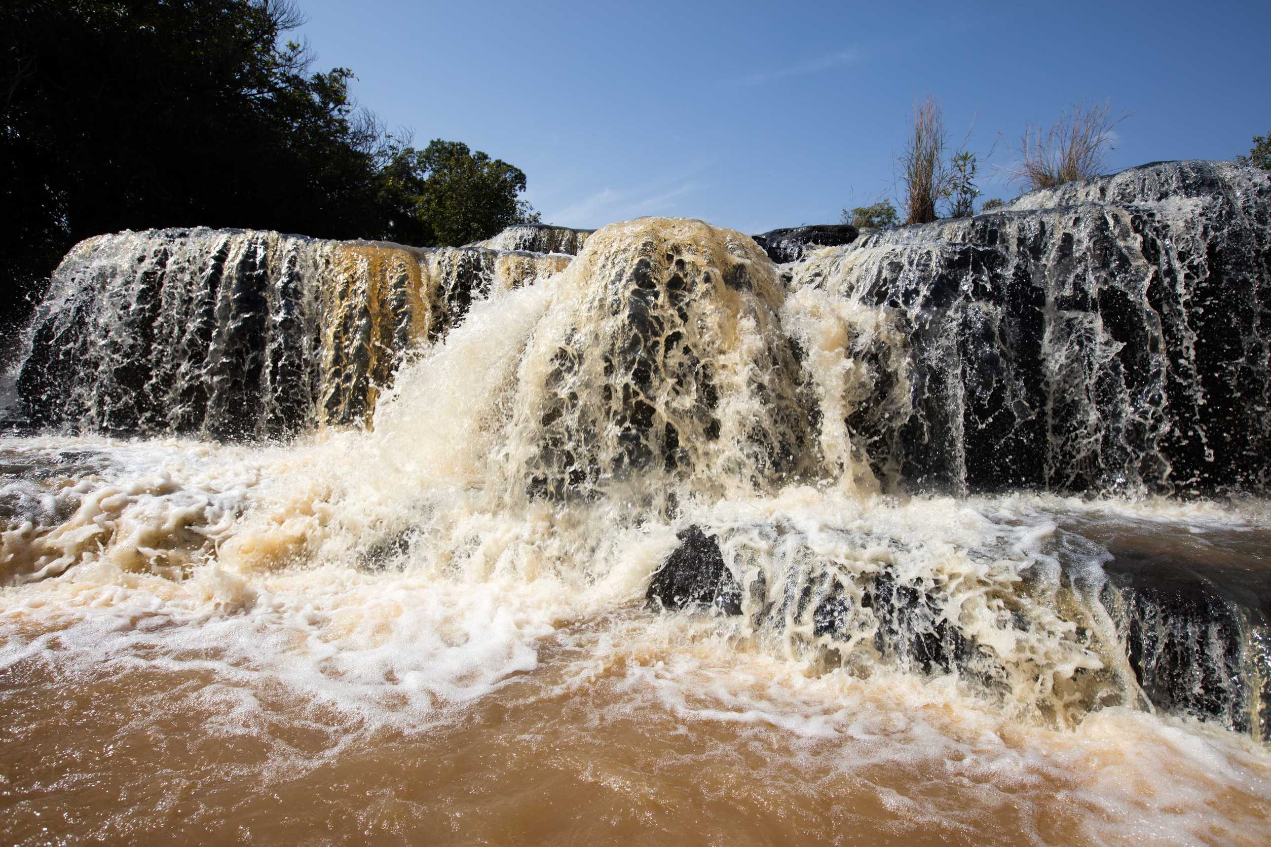 Stunning View Of Cascading Karfiguela Waterfall