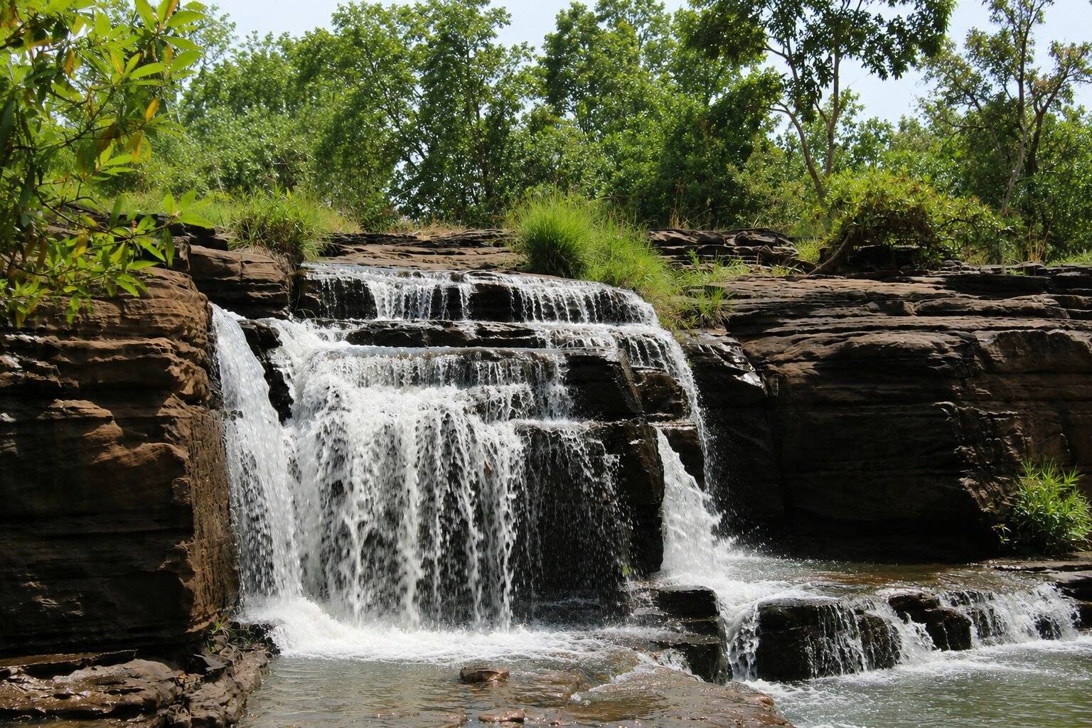 The Niger River In W National Park Savannah Landscape