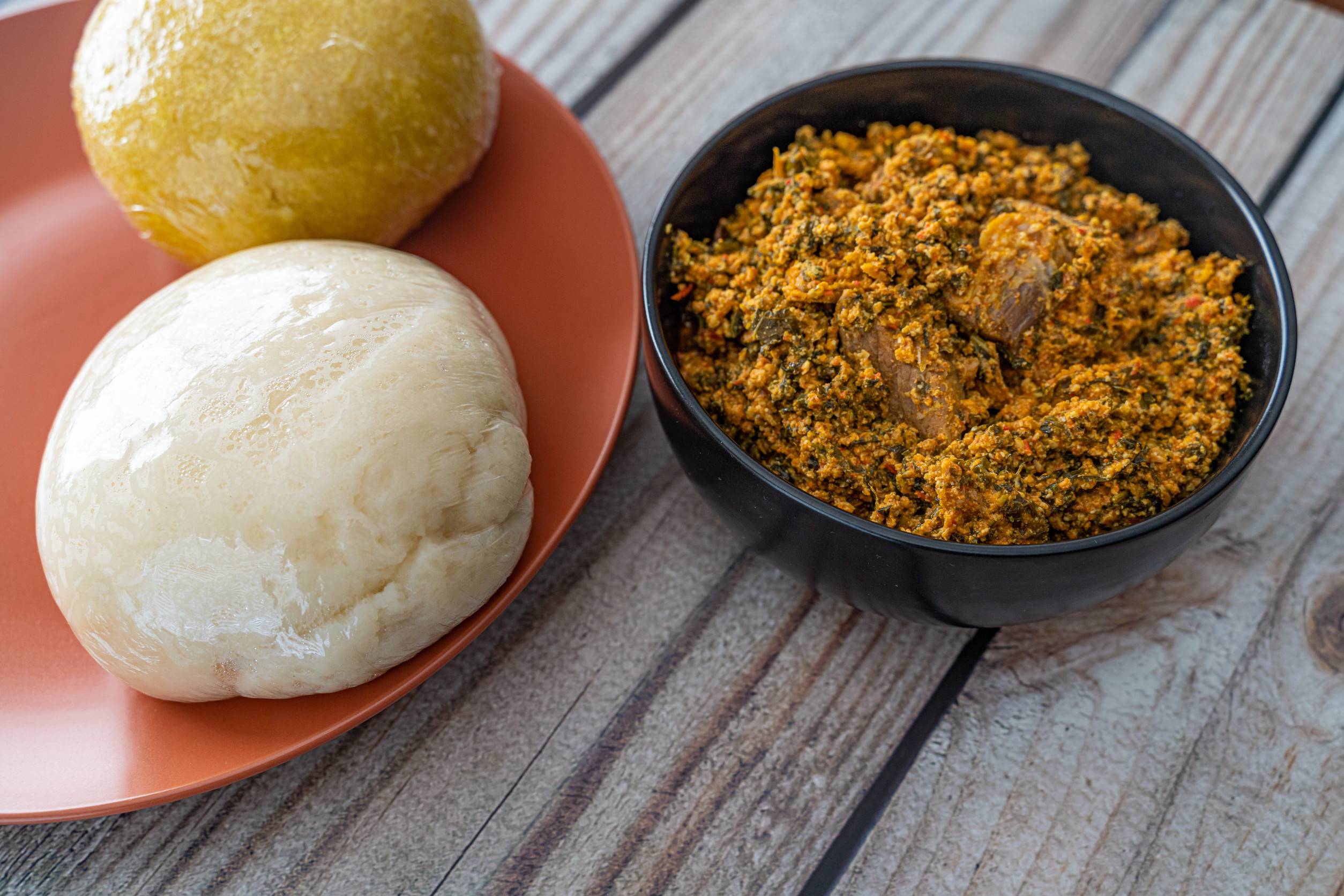 Traditional Burkinab Dishes Served In Bobo Dioulasso