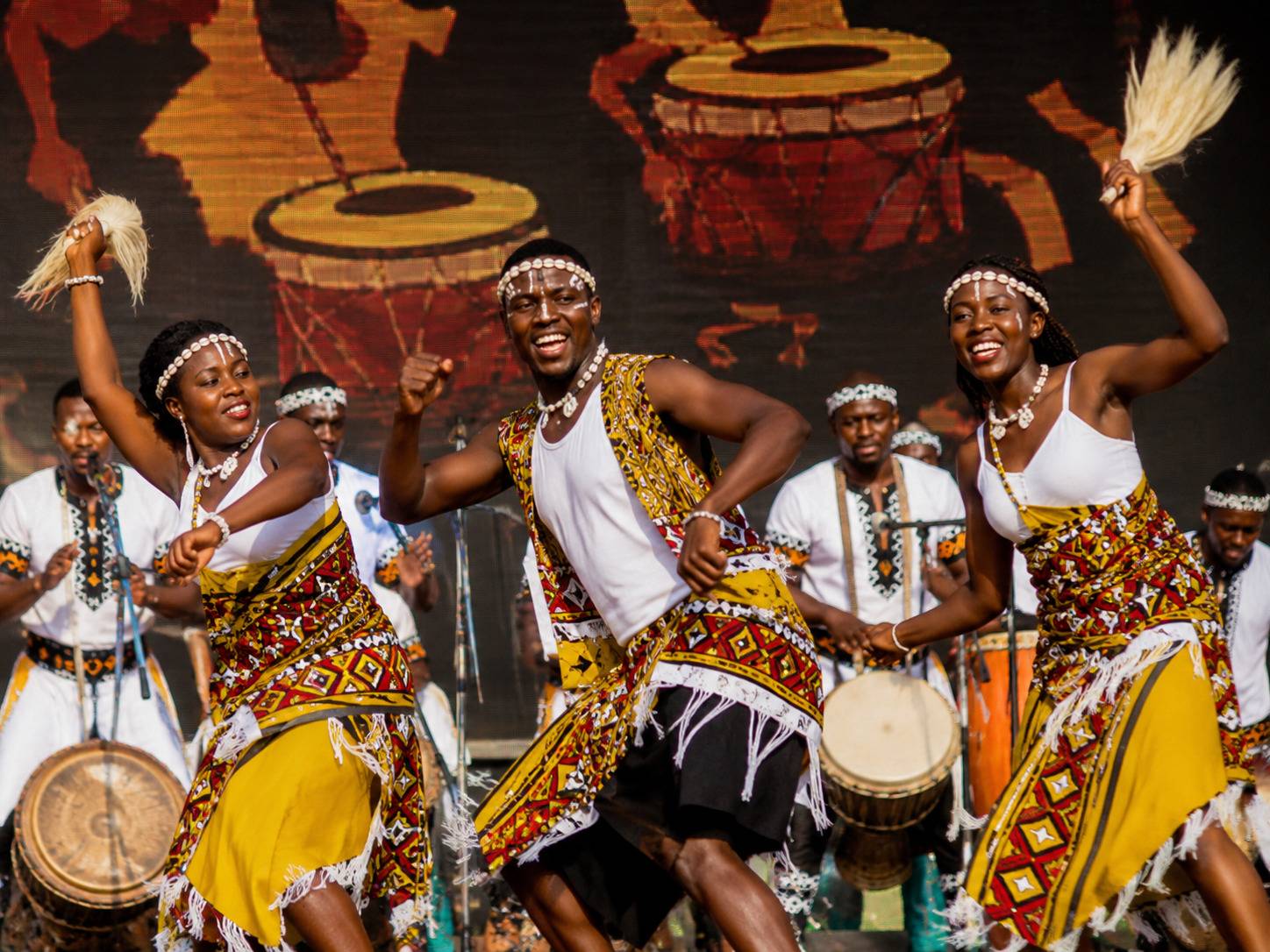 Traditional Performers During Fespaco In Burkina Faso