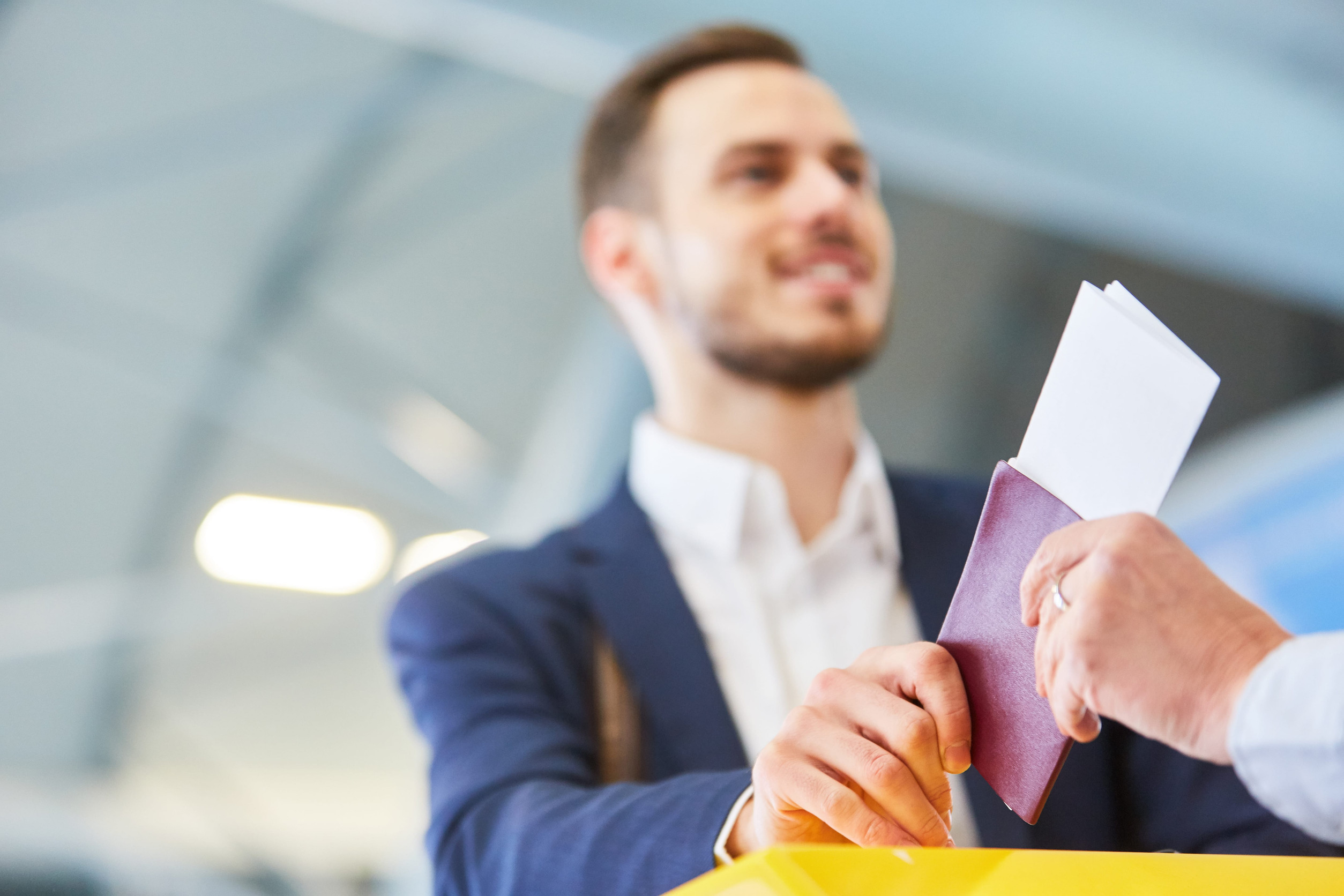 Traveler Passport Check-In Desk